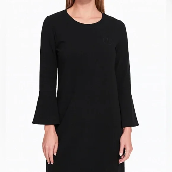TOMMY HILFIGER BELL-SLEEVE T-SHIRT DRESS - Picture 1 of 4